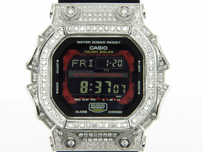 Pol leder vand Casio G Shock Lab Made Diamonds Watch 8.00ct #GX56-1ACR | AJWatches
