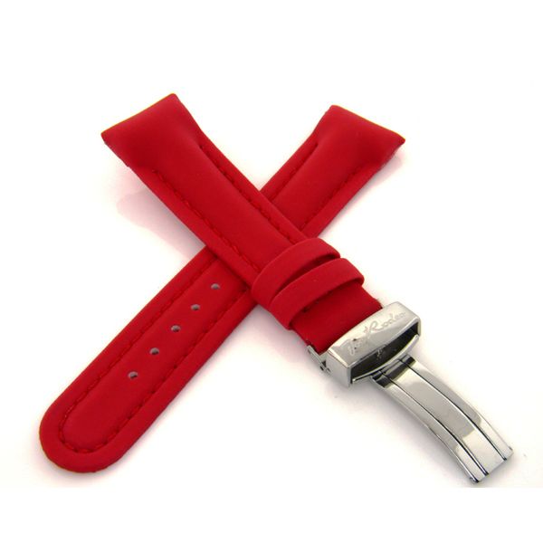 20mm Watch Band Joe Rodeo Polyurethane Watch Band Red JR20A7 AJwatches