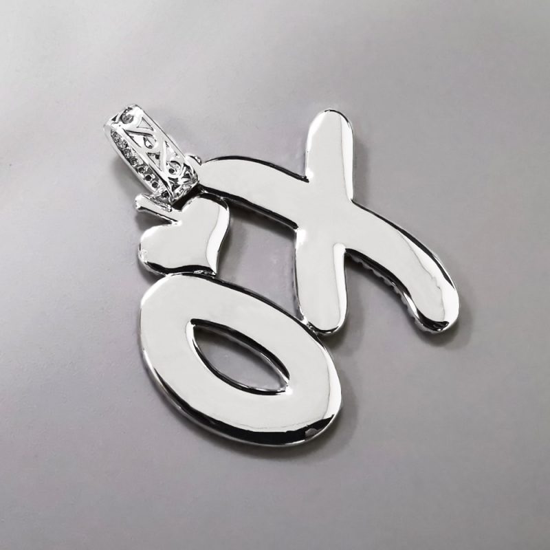 XO The Weeknd Pendant Iced Out Micro Pave CZ + Chain | AJwatches