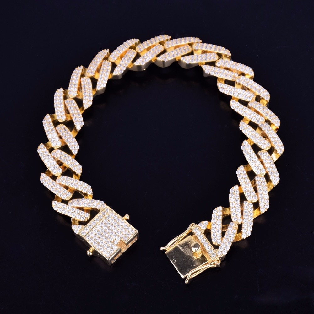 9mm Iced Out Luxury Pave Diamond CZ Cuban Link Bracelet, Womens Cuban Link  Bracelet, Silver Gold Cuban Bracelet, Hip Hop Bling Bracelet 111 - Etsy