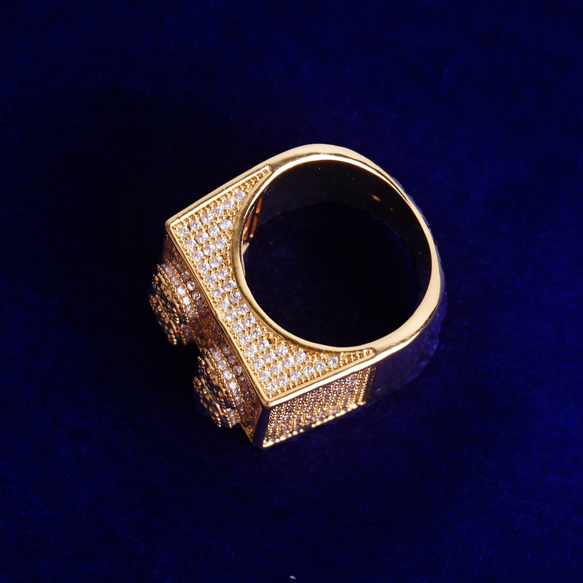 S Shaped Yellow Gold Finger Ring for Men | Gold finger rings, Mens wedding rings  gold, Rings for men
